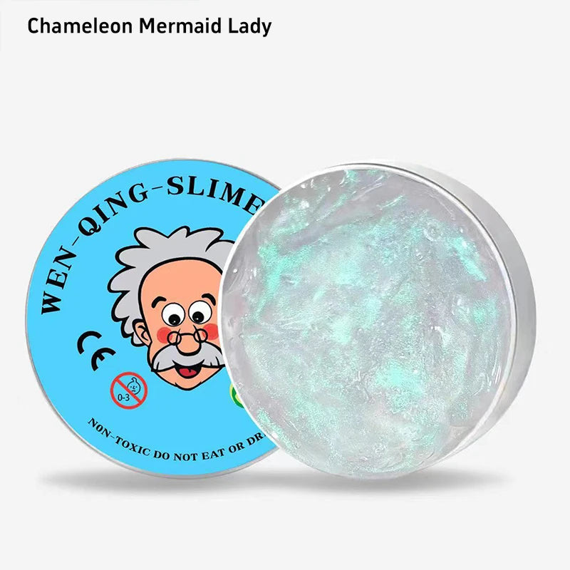 Safe Non-Toxic Color Changing Slime, Slippery Bubble Gel Mud Elastic Putty, Sensory Fidget Toy for Kids, 2026 Stress Relief Gift