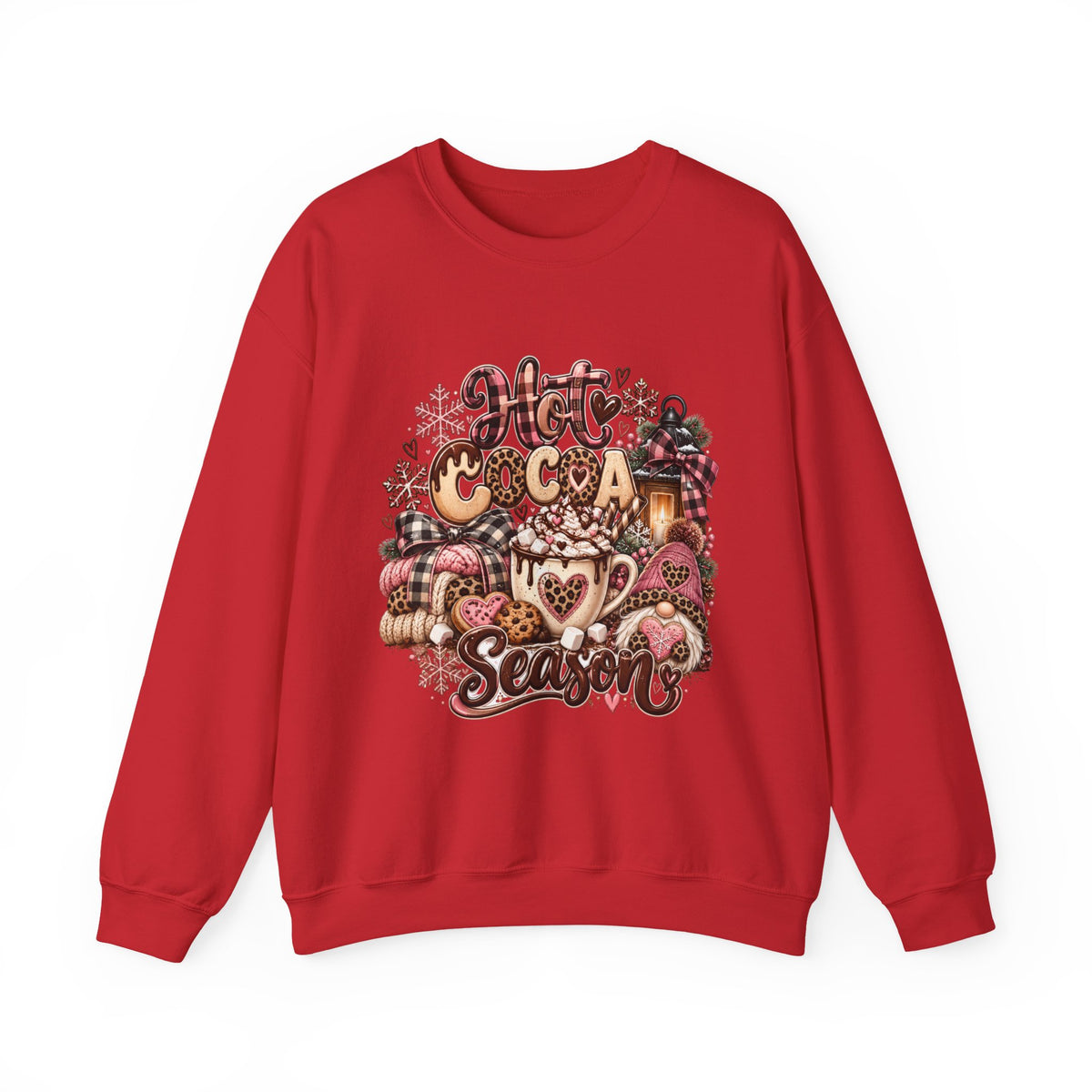 Hot Cocoa Season Sweatshirt — Cozy Winter Hot Cocoa Graphic Crewneck