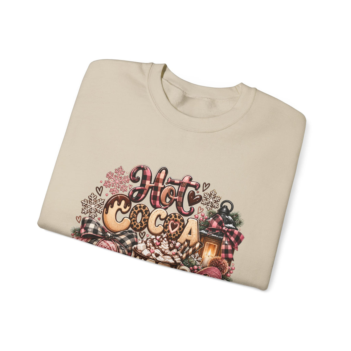 Hot Cocoa Season Sweatshirt — Cozy Winter Hot Cocoa Graphic Crewneck