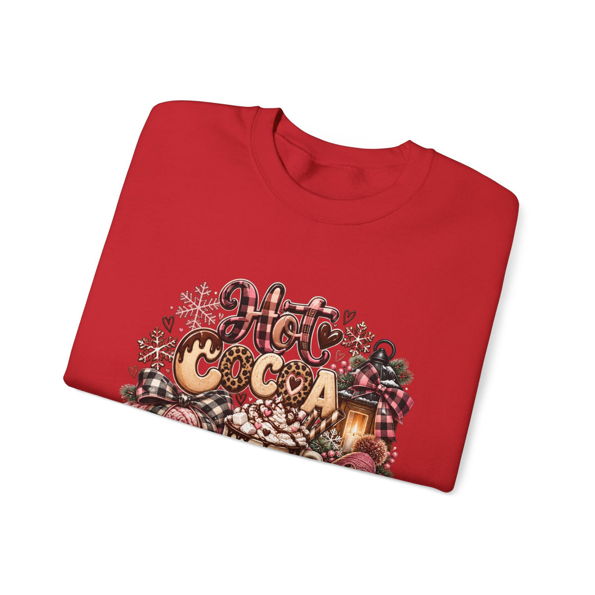 Hot Cocoa Season Sweatshirt — Cozy Winter Hot Cocoa Graphic Crewneck