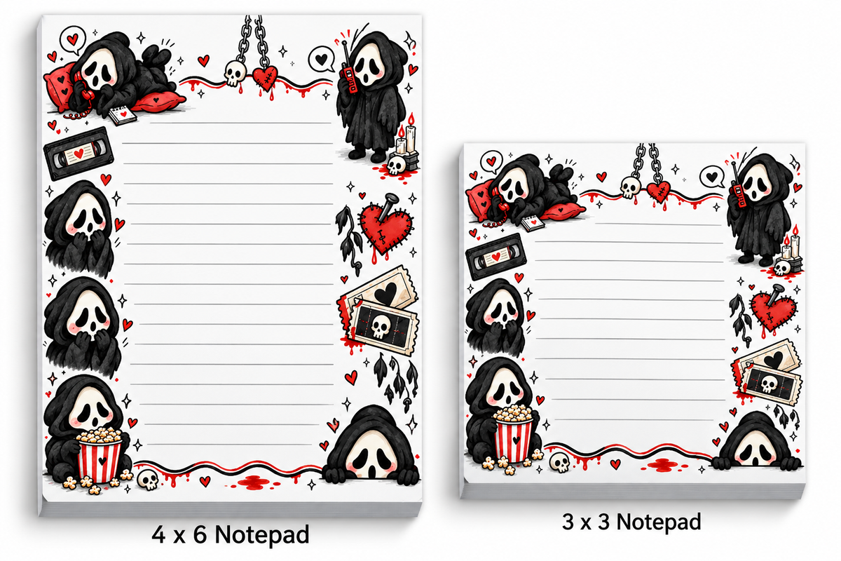 Spooky Ghost Notepad | Horror-Inspired Stationery