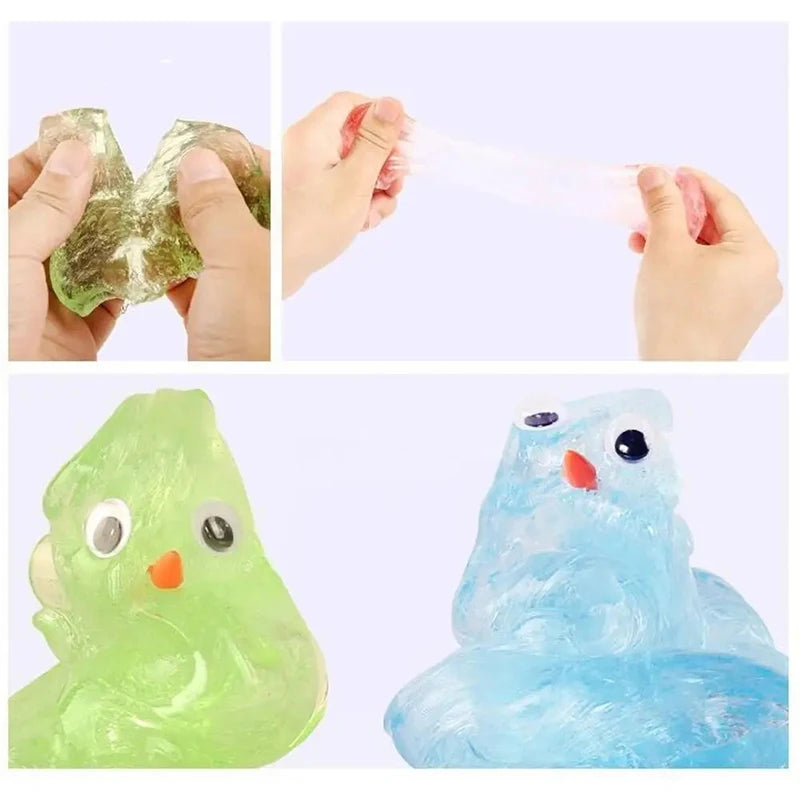 Safe Non-Toxic Color Changing Slime, Slippery Bubble Gel Mud Elastic Putty, Sensory Fidget Toy for Kids, 2026 Stress Relief Gift