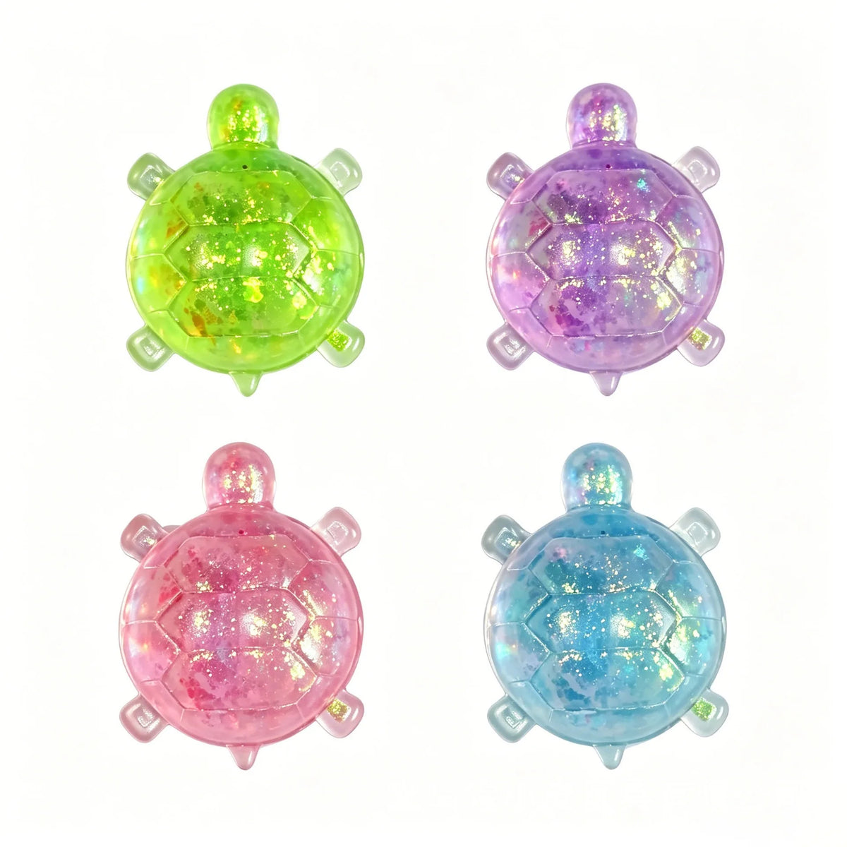 Maltose Glitter Squishy Sticky Putty Fidget Toy, Slow Rising Turtle Sea Star Fidget Slug Stress Reliever