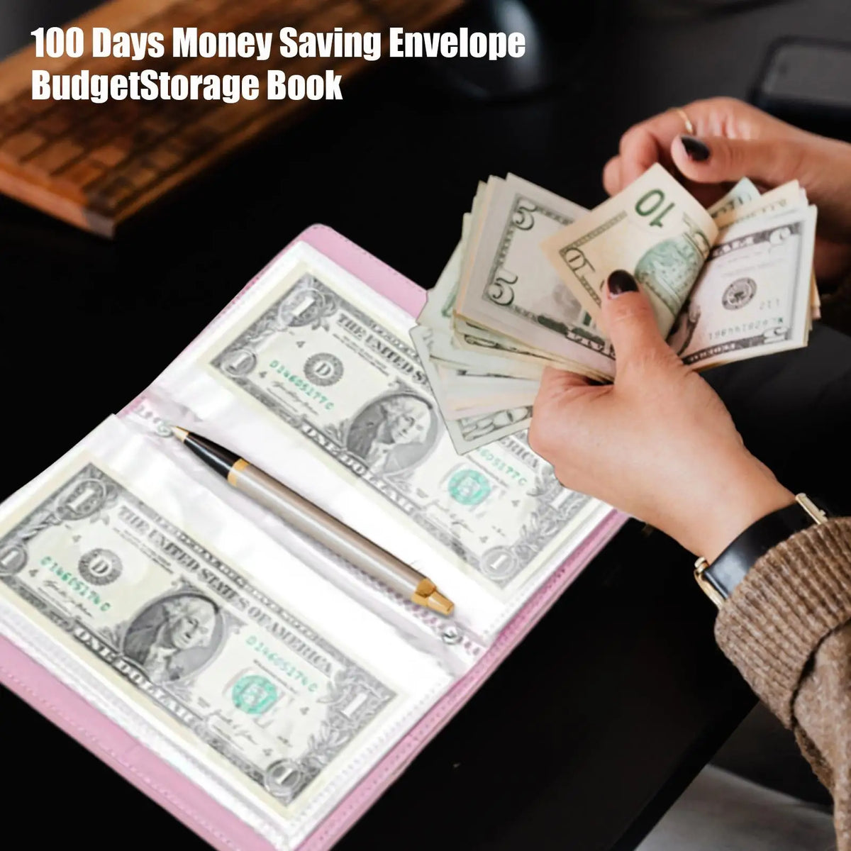 100 Envelope Challenge Binder Savings Envelopes For Money Challenge Money Saving Binder To Save 5050 Dollars For Budget Tracking