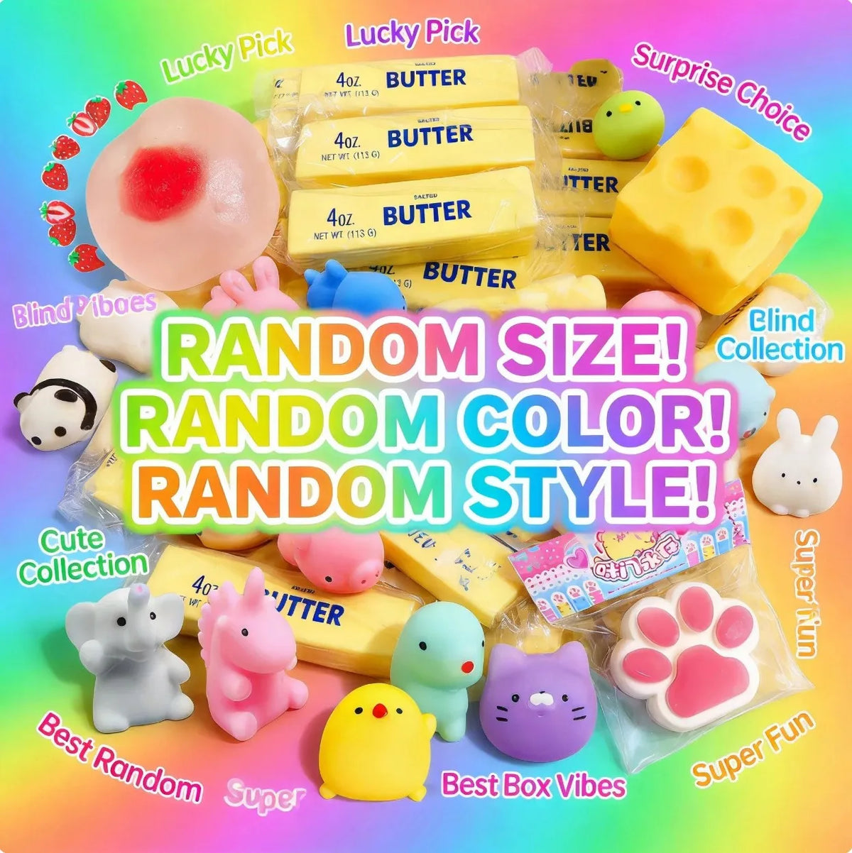 Maltose Glitter Squishy Sticky Putty Fidget Toy, Slow Rising Turtle Sea Star Fidget Slug Stress Reliever