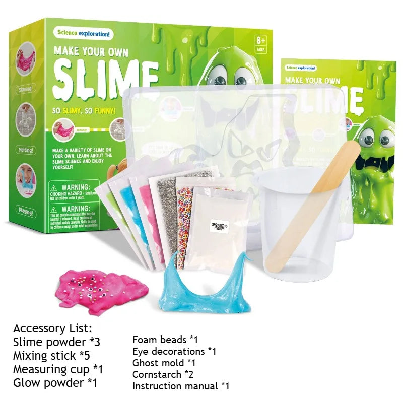 Slime Making Kits Children Science Experiment Toy Foam Glue Slime Diy Handmade Slime Science Experiment