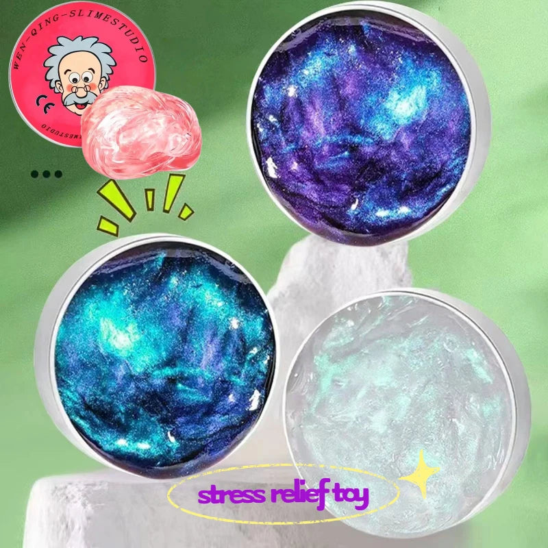 Safe Non-Toxic Color Changing Slime, Slippery Bubble Gel Mud Elastic Putty, Sensory Fidget Toy for Kids, 2026 Stress Relief Gift