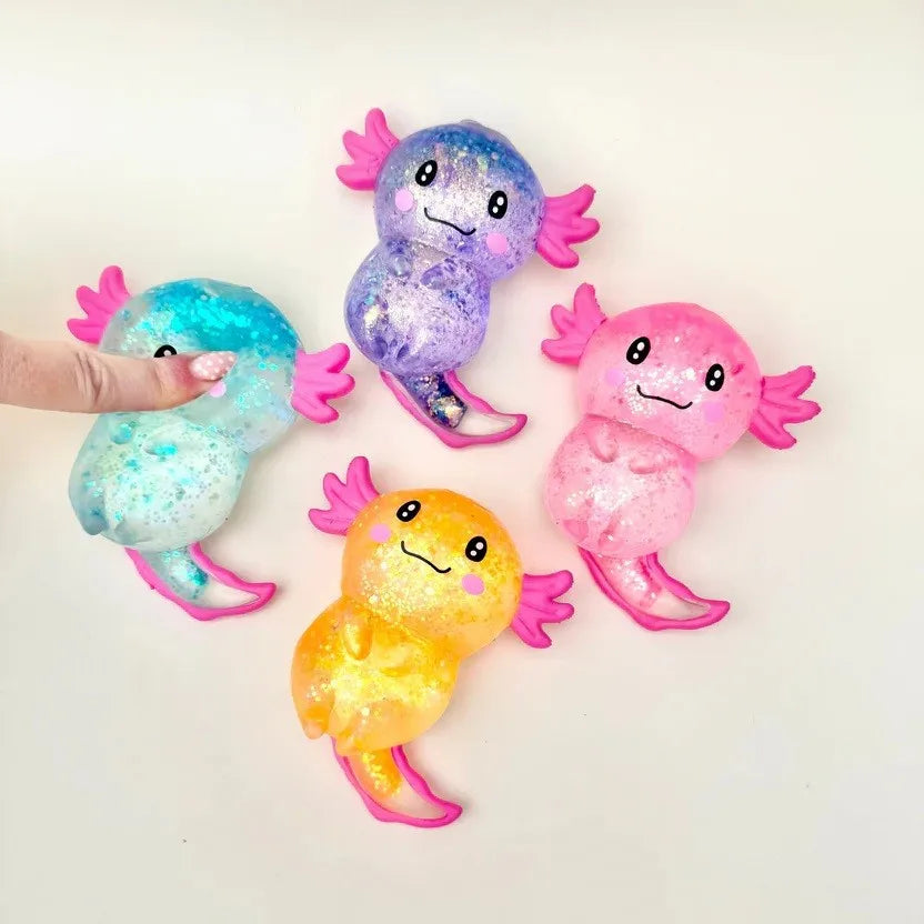 Maltose Glitter Squishy Sticky Putty Fidget Toy, Slow Rising Turtle Sea Star Fidget Slug Stress Reliever
