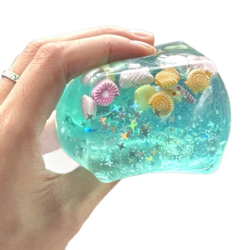 New 3D Cartoon Squishy Toy, Island Shell Squishies Stress Relief Fidget Squeeze Decor