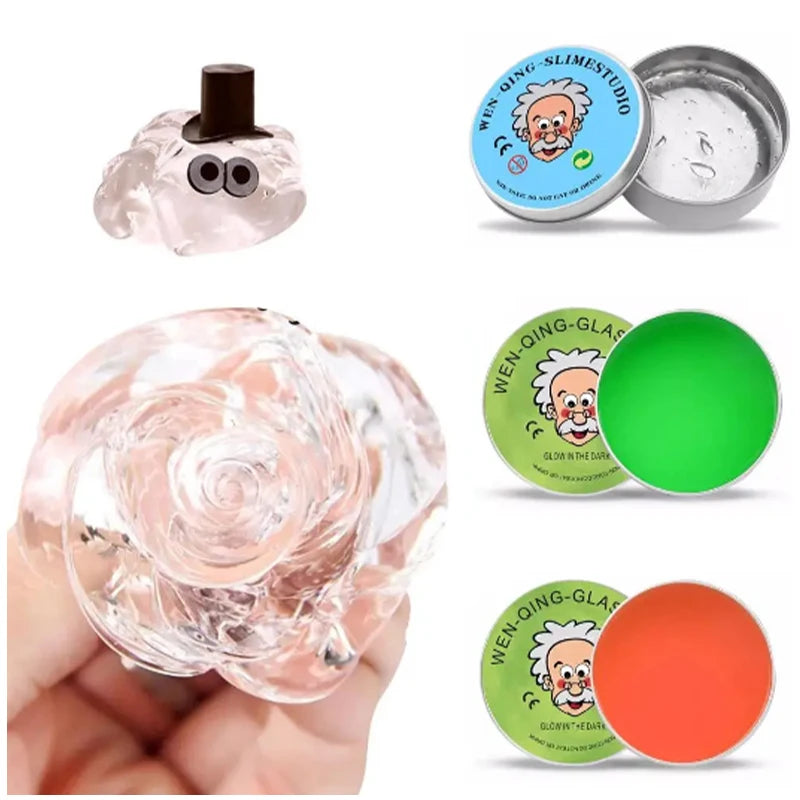 Safe Non-Toxic Color Changing Slime, Slippery Bubble Gel Mud Elastic Putty, Sensory Fidget Toy for Kids, 2026 Stress Relief Gift