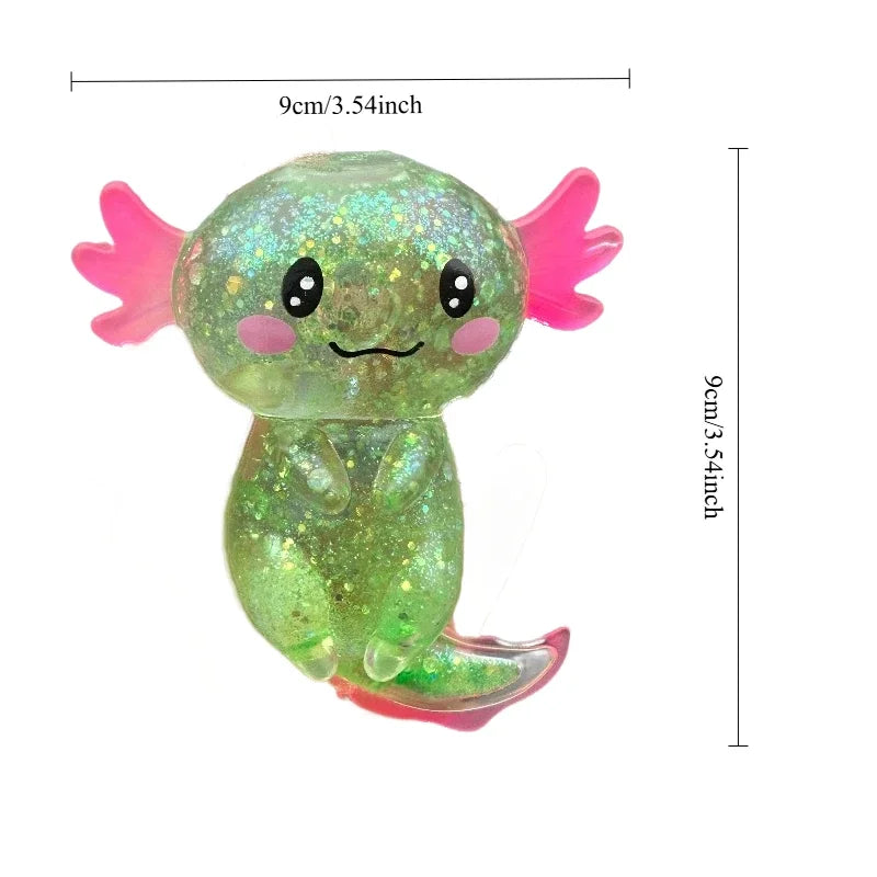 New Colorful Salamander Maltose Fidgets Toys Squishy Malt Sugar Stretchy Axolotl Fun Squeeze Birthday Supplies Anti-Anxiety Gift