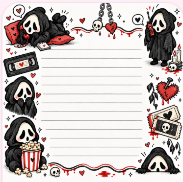 Spooky Ghost Notepad | Horror-Inspired Stationery