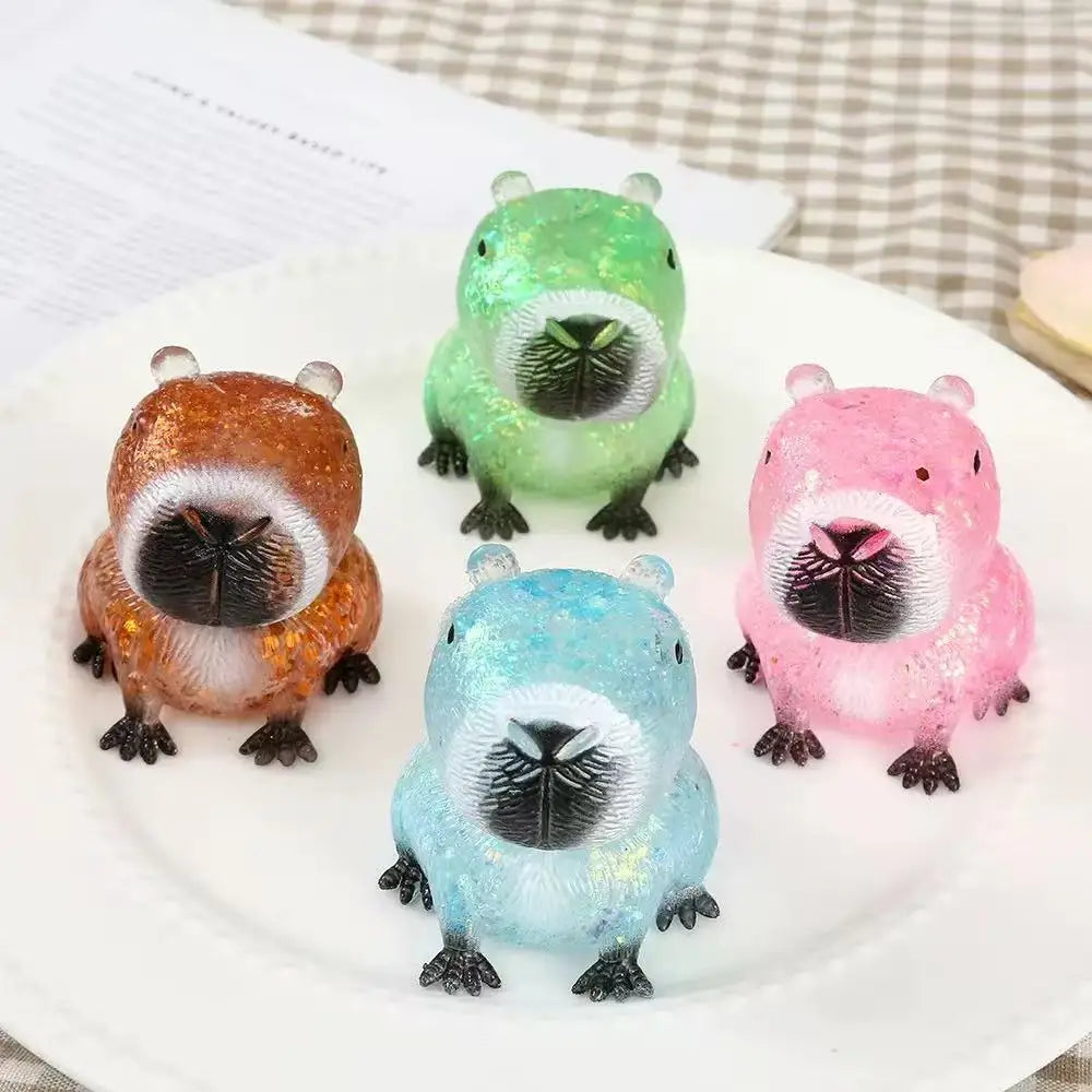 Maltose Glitter Squishy Sticky Putty Fidget Toy, Slow Rising Turtle Sea Star Fidget Slug Stress Reliever