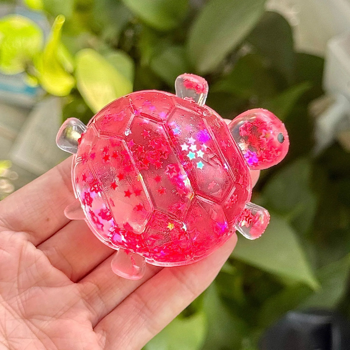 Maltose Glitter Squishy Sticky Putty Fidget Toy, Slow Rising Turtle Sea Star Fidget Slug Stress Reliever