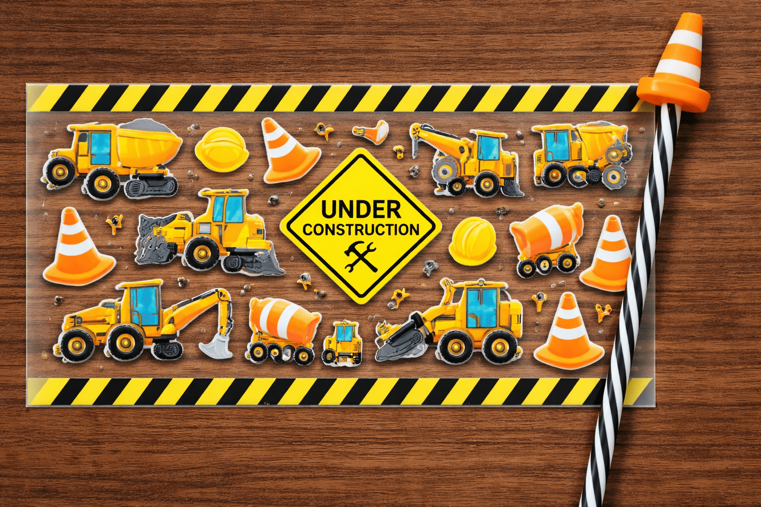 Wrap with Straw toppers - Elevated Wings